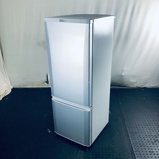 ID:rd24208 三菱 MITSUBISHI 冷蔵庫 一人暮らし 中古 2020年製 2ドア 168L シルバー ファン式 右開き MR-P17E-S  【リユース品：状態B】【送料無料】【設置費用無料】