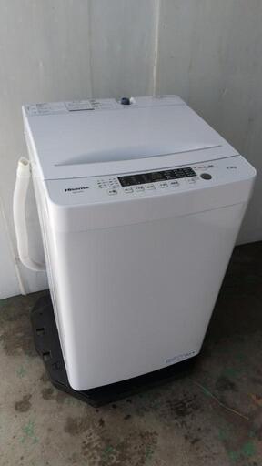 取置き10/10美品★2021年製ハイセンス4.5kg全自動洗濯機c★