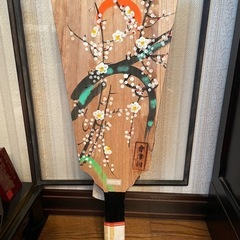 飾り羽子板美品シックな塗りのガラスケース