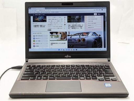 激安 高速SSD搭載 日本製 13.3型 中古ノートパソコン 富士通 E736/M 第6世代i5 メモリ8GB DVDRW 無線 Bluetooth Windows11 Office