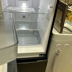 J5203★6ヶ月保証付★　シャープ SHARP　２ドア冷蔵庫　SJ-D15H-H　ブラック　2022年製 クリーニング済み　【リユースのサカイ柏店】　