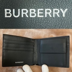 新ロゴBURBERRYバーバリー チェック小銭入れ有二つ折り財布ウォレットさいふ
