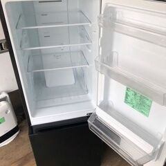 NO 411 🌈福岡市内配送設置無料✨🌈　2023年　REFAGE YRZ-F15LK 2ドア冷蔵庫 156L 右開き ブラック
