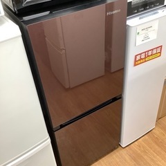 安心の6ヶ月保証付！！【2ドア冷蔵庫 Hisense HR-G13A-BR 2019年製