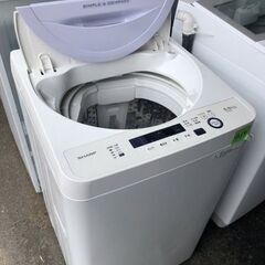 NO 418?福岡市内配送設置無料✨? シャープ 全自動洗濯機 5.5kg