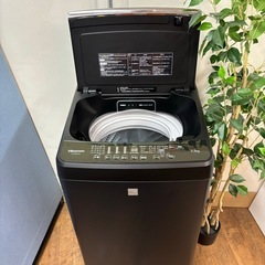 I632 🌈 ジモティー限定価格！ Hisense 洗濯機 （5.5㎏）スタイリッシュなマットブラック ⭐ 動作確認済 ⭐ クリーニング済