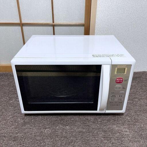 【売約済】2019年製■SHARP オーブンレンジ RE-B15KS-W 重量センサー搭載 シャープ 電子レンジ ヘルツフリー 50Hz/60Hz