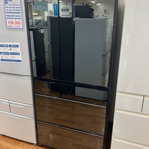 6ドア冷蔵庫　HITACHI R-WX74K 2020年製　165,000円