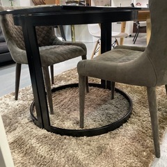 ガラス　ダイニングテーブル3点セット