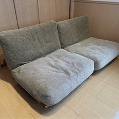 モモナチュラル　クラウドソファ　2人掛け グレー モモナチュラル クラウドソファ 2人掛け グレー モモナチュラルCLOUD