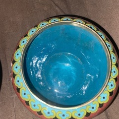 アンティーク　骨董　レトロ　中華　七宝焼壺