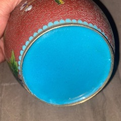 アンティーク　骨董　レトロ　中華　七宝焼壺