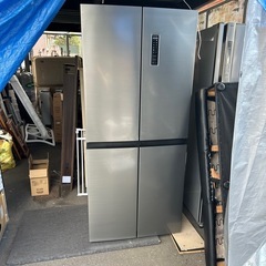 キャンセルでました。超美品　23年製　 冷蔵庫 362L 二人暮らし 収納 MAXZEN マクスゼン 観音開き 2段式 大容量 霜取り不要 スリム ファン式 シルバー JR362HM01SV