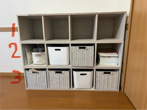 カラーボックス4段×３つ