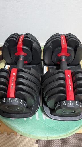 【譲り先決定】可変式ダンベル24kgとトレーニングベンチセット