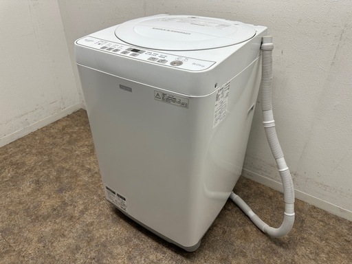 シャープ　SHARP　全自動洗濯機　６.０ｋｇ　乾燥　３.０ｋｇ　２０１７年製　ＥＳ－Ｇ６０ＳＣ－Ｗ