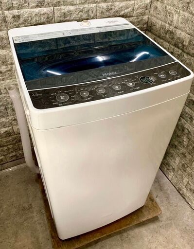 大阪送料無料★3か月保証★洗濯機★ハイアール★2019年★4.5㎏★JW-C45A★S-307