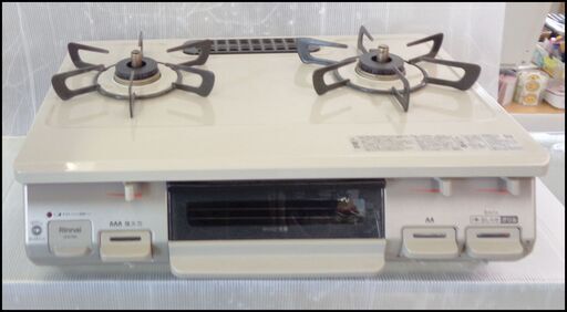 【￥16000-】リンナイ 都市ガス グリル付ガステーブル KG67BEL 2020年製