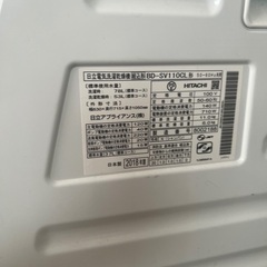 本日午前中で締め切ります。ドラム式全自動洗濯機　まだ使えてます！