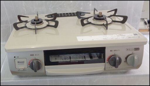 【￥9900-】リンナイ 都市ガス グリル付ガステーブル KG34NBEL 2019年製