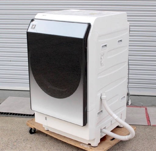 最安値2022年製SHARPドラム式洗濯機　ES-W114美品　配達無料即日！