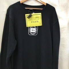 STUSSY／トレーナー／センターロゴ／BLK