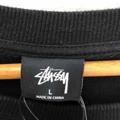 STUSSY／トレーナー／センターロゴ／BLK STUSSY／トレーナー／センターロゴ／BLK