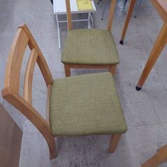 J8085 NITORI ニトリ ダイニングテーブルセット 椅子2脚付き オーク75