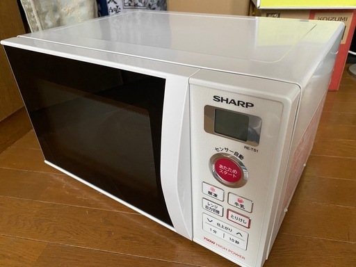 2015年製 SHARP 湿度センサー搭載電子レンジ 60Hz 西日本地域専用 RE-TS1W6(0828c)