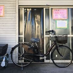 地域限定送料無料 ブリヂストン アシスタ 新基準 子供乗せ 12,8AH 茶 