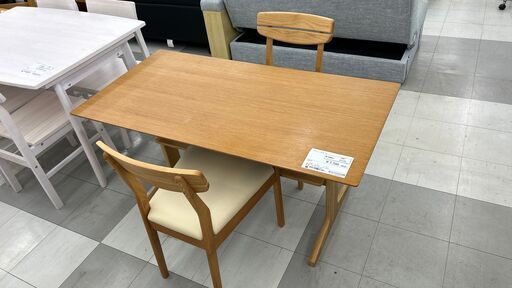 ★ジモティ割あり★ 無印良品 ダイニングセット  H60×D65×W130 クリーニング済み TC1184