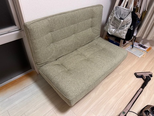 9/16まで値下げ❗️ソフト中古品ベルメゾン ポケットコイル入り日本製ハイバックソファー ◆ 2人掛け ◆ ◇ 家具 ファニチャー ソファ ソファ