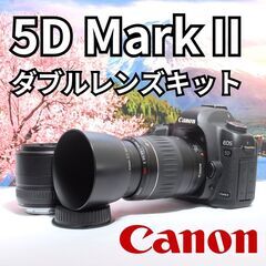 美品 【Canon EOS 5D Mark Ⅱ ダブルレンズセット】 安心保証◎ CANON EOS 5D MarkⅡ✨ダブルレンズ&付属品付き！