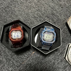 G-SHOCK MOD フルメタルカスタム Blue &RED ...