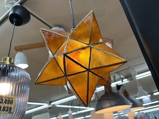 可愛い星★型ライトペンダントライト ELUXハンドメイド Roxas Star3361