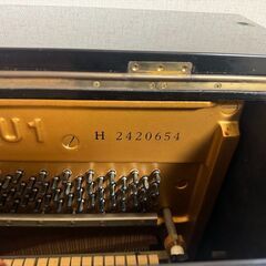 ヤマハ　アップライトピアノ　消音ユニット＆椅子付き