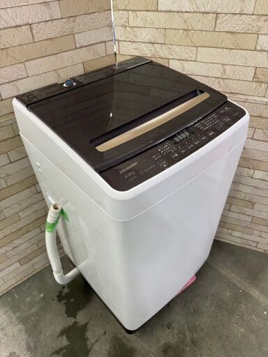 大阪送料無料★3か月保証★洗濯機★ハイセンス★2021年★8㎏★HW-DG80A★S-715