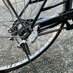 【27インチ自転車】内装3段変速、LEDオートライト　前後タイヤ、前カゴ新品