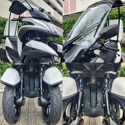 【普通免許仕様もOK】トリシティ155A 帝都ルーフキット＆BOX 走行1.7万km台 タイヤ/ブレーキローター&パッド全て新品交換済★TRIX★ 普通免許仕様もOK】トリシティ155A 帝都ルーフキット＆BOX 走行1.7万km