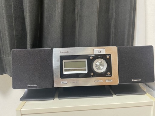 【引渡先決定済】 \nPanasonic SDステレオシステム SA-NS570SD CD・SD・D-snapプレーヤー FM/AMラジオ シルバー