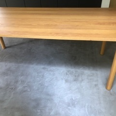 【札幌市内引取り限定】アクタス  ACTAS SOUP ダイニングテーブル Rレッグ　オーク