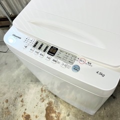 設置まで‼️ Hisense 一人暮らし洗濯機 4.5kg✨ 2021年製⭕️