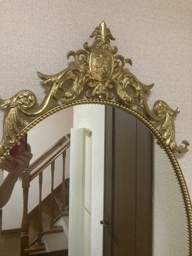 壁かけ鏡 118cm レトロ レトロな壁掛け鏡 - [Sold Out]過去の販売商品