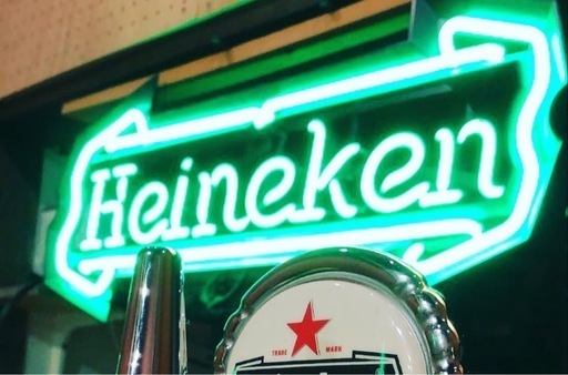 Heineken 壁掛けサイン LED看板 電飾看板 ハイネケン ネオンサイン