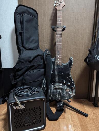 【値引きしました】【ギター入門セット】Bacchusエレキギター　ソフトギターケース　VOXアンプ　シールド エレキギター アンプ ソフトケース