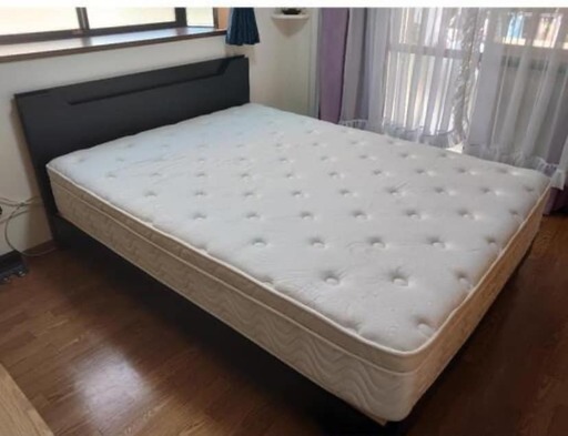 IDC OTSUKA 大塚家具 ワイドダブルベッド、幅150cm Usedキレイ