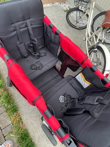 再値下げ！【千葉県流山市】ワンダーフォールドワゴン 2人乗り 赤