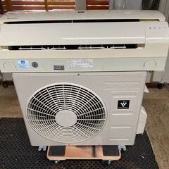K05592　中古エアコン シャープ 2018年製 主に6畳用 冷房能力 2.2KW / 暖房能力 2.5KW