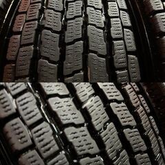 【YOKOHAMA iG91 145/80R12 80/78N LT】スタッドレス【GRASS 12インチ 4J4HPCD100+42】バリ溝 軽バン 軽トラ ハイゼット等　(KTM117)