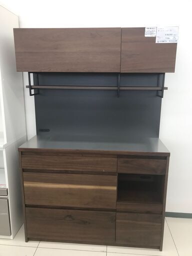 ★ジモティ割あり★ 株式会社ミサワ レンジボード ダークブラウン H181×D45×W120 クリーニング済み HJ4256
